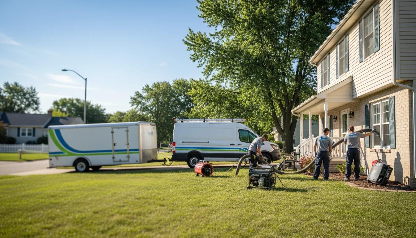 Flooded Basement Restoration And Cleanup With Repair in Elsah, IL near me